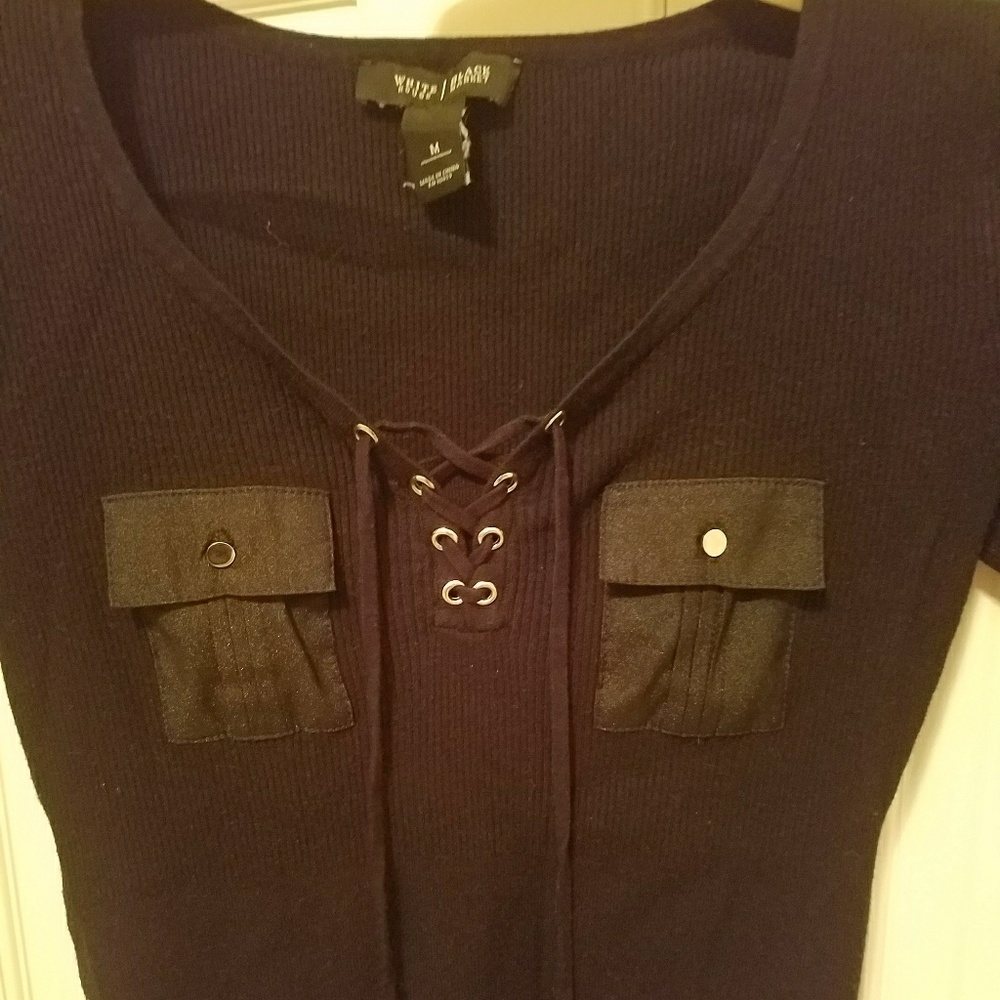 Super Cute EUC black women's top